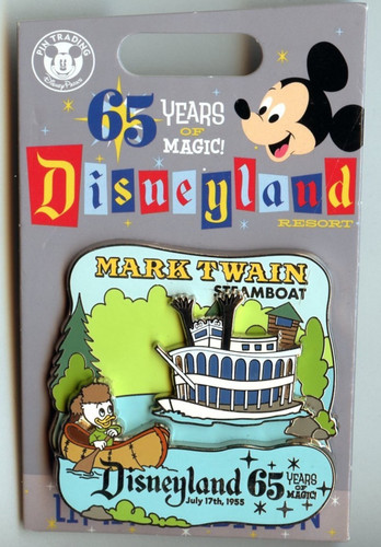 2020 Disney Disneyland Resort Mark Twain Steamboat 65 Years of Magic LE Pin
