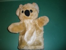 Vintage Tan Koala Plush Hand Puppet 10"  SU101 