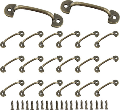 20PCS 2 Inch Vintage Mini Pulls, Bronze Knobs Drawer Pulls, Jewelry Box Pulls An