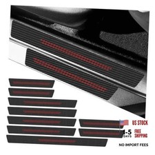 Car Door Sill Protector, Anti-Scratch Automotive Doors Threshold Strip Red-9PCS