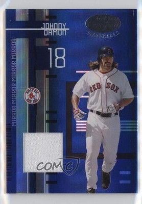 2005 Leaf Certified Materials Mirror Blue Jerseys 66/100 Johnny Damon #73 04br