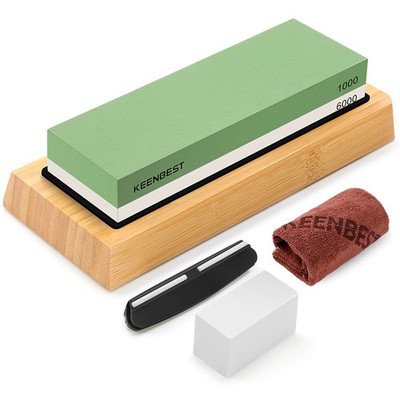 1000 6000 Grit Whetstone Kitchen Knife Sharpening Stones 2 Side Water Wet Sto...