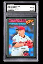2026 Parker Messick Topps Heritage Rookie Card #242 Dark Gray Border Graded 10