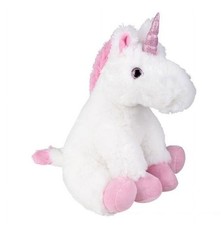 KellyToy Unicorn Plush 16  White Pink Glitter Horn Stuffed Animal Cute