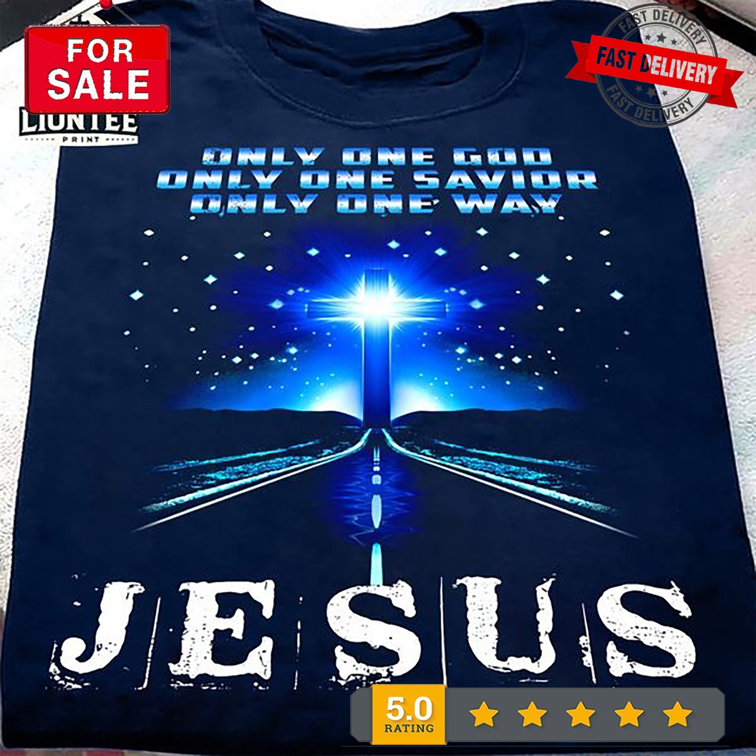 One God One Savior One Way Jesus Christian Cross