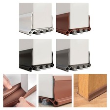 Door Bottom Seal Under Door Seal For Front Door Adjustable Width Brush Sealing