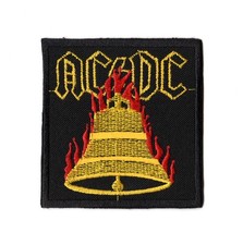 ACDC Patch Fire Bell Australian Rock  Roll Hard Blues Rock Band Logo