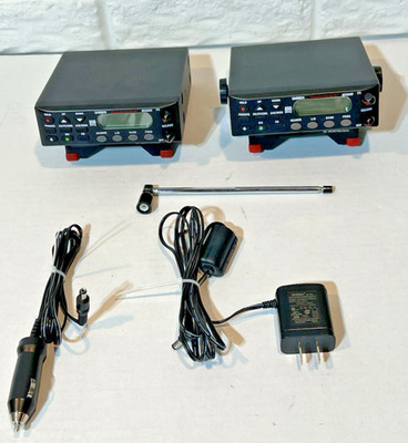 Lot 2  UNIDEN BC355N MULTI-FREQUENCY SCANNERS, Antenna, bracket, Power Cords