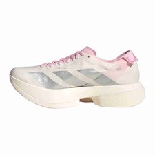 adidas Womens Adizero Adios Pro 4 Core White Silver Metallic Clear Pink