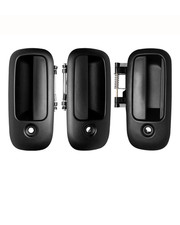 3Pcs Exterior Door Handle Set Fit 10-22 GMC Savana Chevy Express 1500 2500 3500