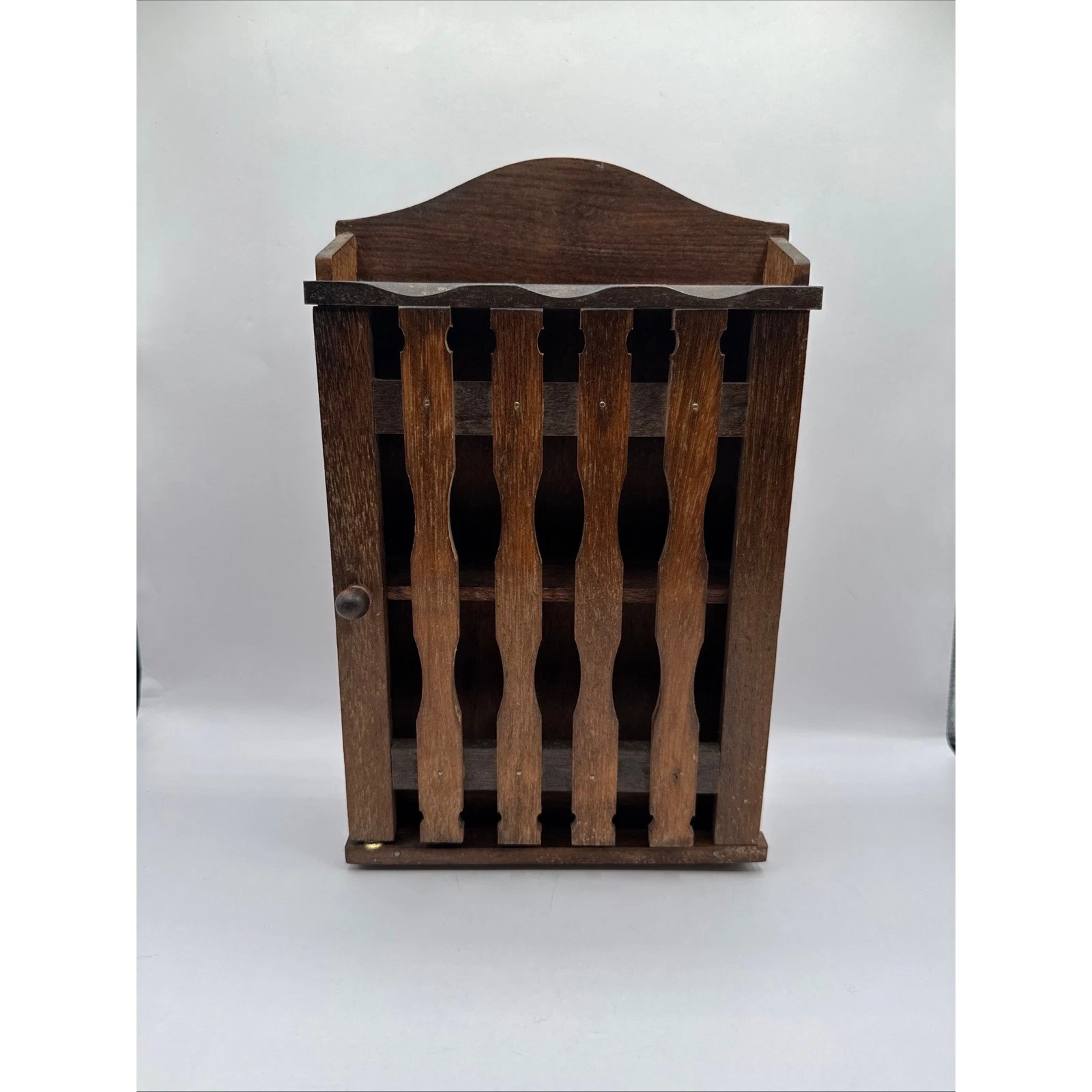 Wood Spice Rack Cabinet Brown Vintage Picket Fence Japan
Opens in a new window or tab