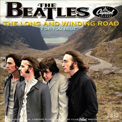 Repro Photo THE BEATLES The Long And Winding Road CAPITOL 7'' Single Size 18x18cm