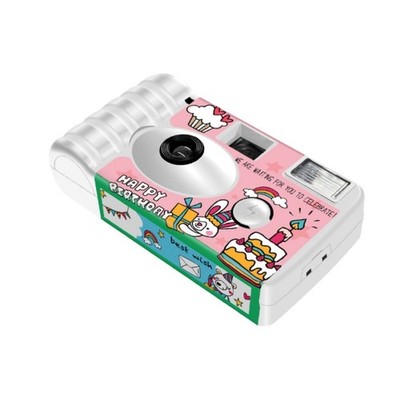 Colorful 18 Exposure Film Camera For Birthday Celebration Indoors And Outdoors