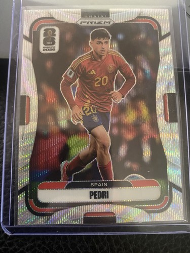 2026 Panini Prizm FIFA World Cup Pedri Silver Wave Prizm Spain #88