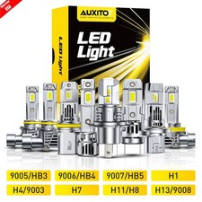 H11 H7 H4 9006 9005 LED Headlight Bulbs Super Bright White 33000LM High/Low Beam