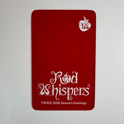 TWICE] 2026 SEASON'S GREETINGS [RED WHISPERS] FANS SHOP POB