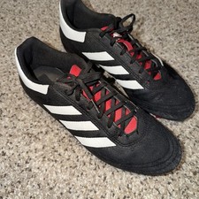 Adidas Goletto VI FG Soccer Cleats G26366 Black White Scarlett Size 8