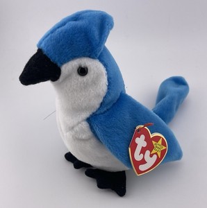 Ty Beanie Baby - ROCKET - Blue Jay Bird (1997)