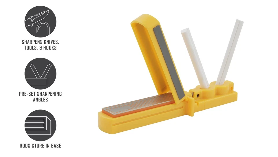 Sistema de afilado CCD4 3 en 1 - Amarillo - Varillas de cerámica - Piedra diamante - Proteger... Foto 3 de 4