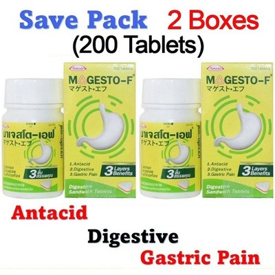 X2 Magesto-F Digestive Sandwich Tablets for Gastric Pain Heart-burn Over-eating