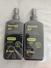 LOT OF 2 b.tan Tanned AF Intensifier Deep Tan Dry Spray Oil - 8 Fl. Oz