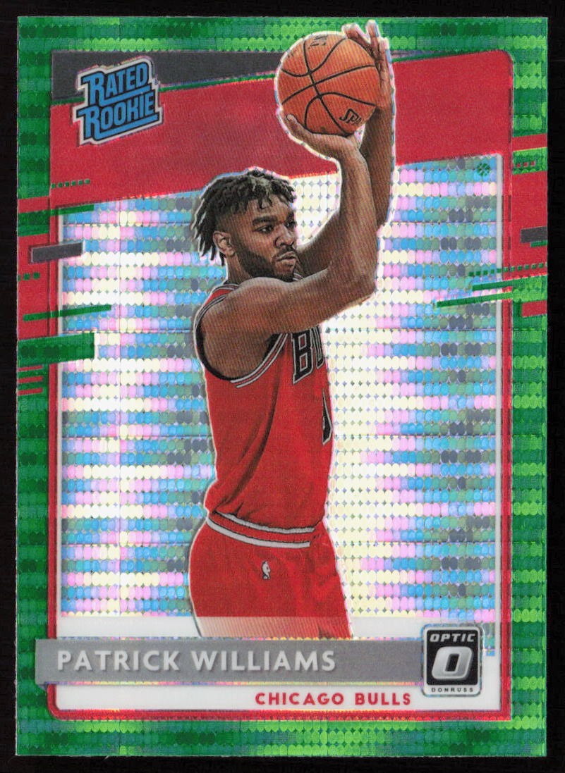 Patrick Williams 2020-21 Donruss Optic Green Pulsar #154 - Chicago Bulls