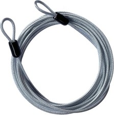 15FT 3mm Outdoor Travel Long Security Cable Lock,Braided Steel Coated Safety ...
