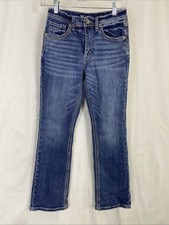BKE Conner Bootcut Girls Size 14 Adjustable Waist Blue Denim Jeans