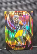 2024 Panini Select - Premier Level Cory Trice #140 Red & Yellow Shock Prizm