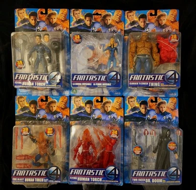 Marvel Legends "Fantastic Four" Movie - Set of 6 - Toy Biz - 2005 - VERY RARE - Photo 1/4