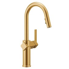 Moen 87492BG One-Handle Pulldown Kitchen Faucet   Brushed Gold   NEW