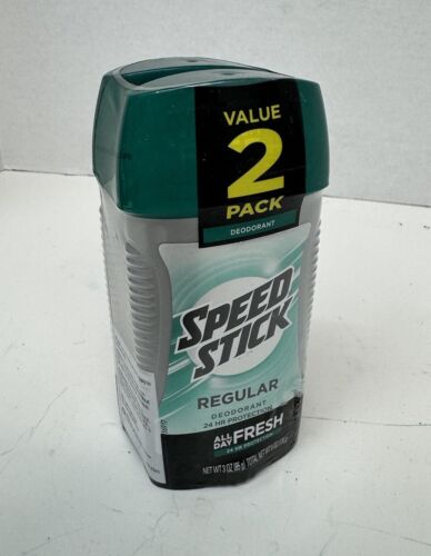 NEW 2 Pack Speed Stick All Day Fresh Regular 24 Hour Protection Deodorant 3.0oz - Picture 1 of 2