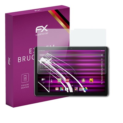atFoliX Glasfolie für Huawei MediaPad M5 Lite 10 Displayfolie 9H Schutzpanzer