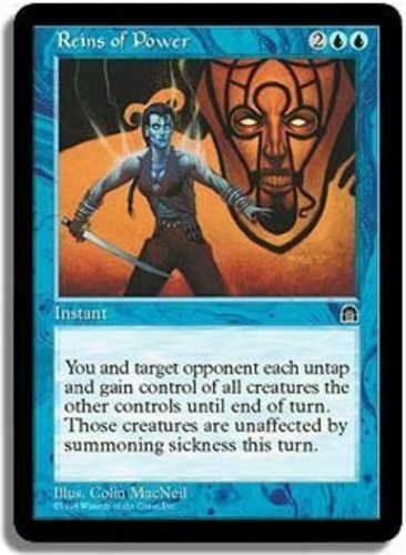 MTG 4X STRONGHOLD REINS OF POWER NM MAGIC THE GATHERING CARD BLUE RARE ENGLISH - Picture 3 of 6