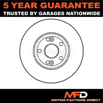 Fits Renault Espace 1998-2002 2.0 3.0 MFD Front 1x Brake Disc 7701206029