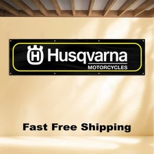 HUSQVARNA MOTORCYCLES 2'X8' BANNER FLAG