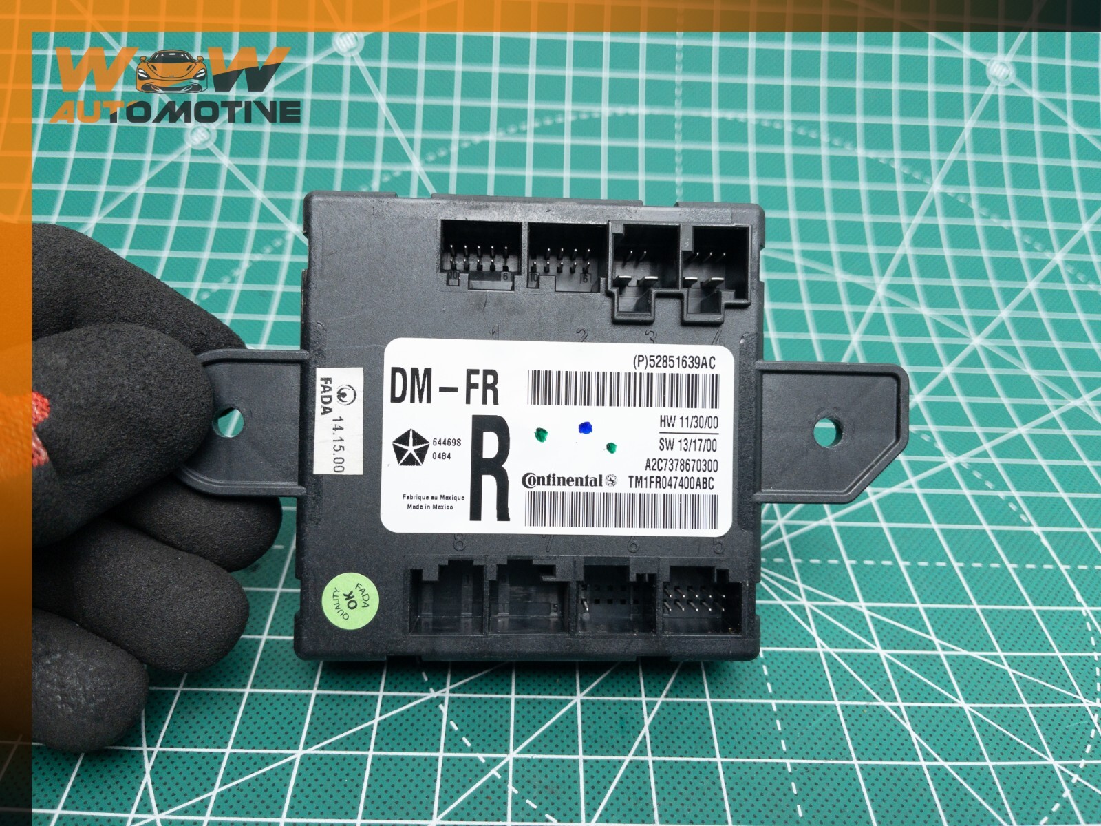14-17 MASERATI GHIBLI FRONT RIGHT PASSENGER DOOR CONTROL MODULE OEM