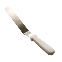 Kuchenmesser Tortenmesser 20,5 Cm Griff Weiß Winkelpalette Verzierwerkzeug Spate