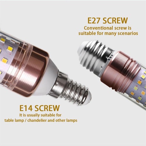 LED Corn Light Bulbs E27 E14 Screw Lamp 12W 16W 18W 110V 220V Tricolor Dimming - Picture 11 of 17