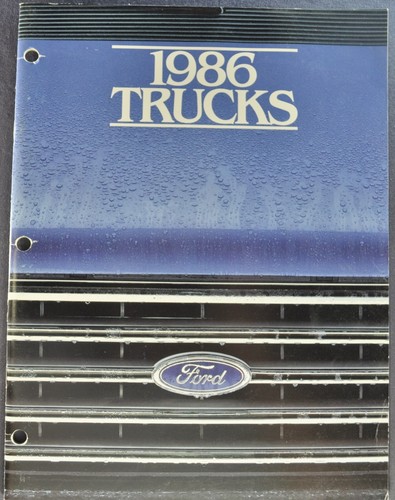 1986 Ford Truck Salesmen Training Brochure Pickup Bronco II Ranger Econoline Van