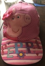 Peppa Pig Hat Toddler Girl Pink Adjustable