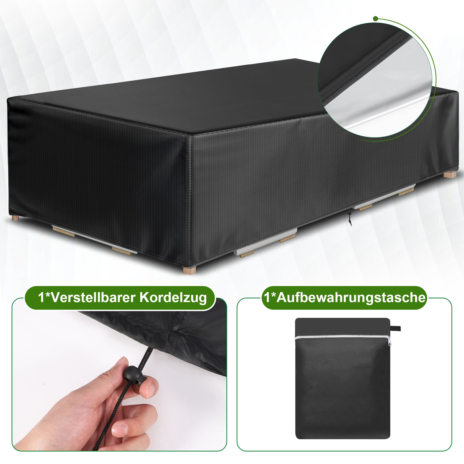 Gartenmöbel Abdeckplane 420D - Wasserdicht & UV-beständig