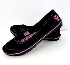 Draven x Misfits Women Flat Shoes PINK Crimson Ghost Punk Skull Rock Skate 