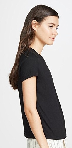 James Perse NWe Women's Black Pigment S/S Vintage Little Boy T-Shirt WLJ3114 - Picture 3 of 9