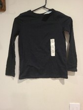 Cat Jack Girl's Long Sleeve Shirt Black Size Medium 7/8 New