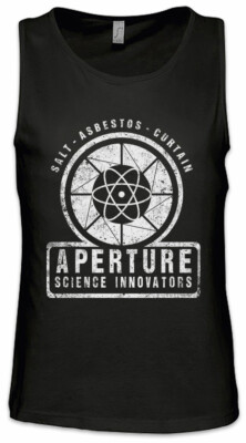 Vintage Aperture Science Innovators Herren Tank Top Gamer Shooter Fun Nerd