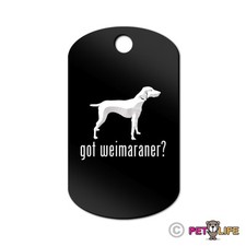 Got Weimaraner Engraved Keychain GI Tag dog weim Many Colors