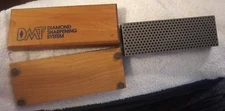 6" DMT black Diamond Sharpening hone,knife,system sharpener Stone,Box USA VTG