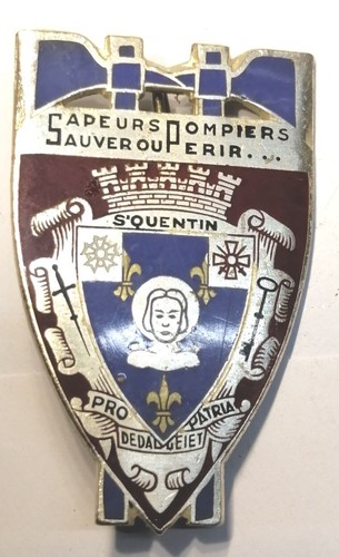 Insigne De La Brigade Des Sapeurs-Pompiers De Paris, Fabricant Drago, Collection
