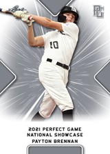 10-Count Lot Payton Brennan 2021 Leaf Perfect Game NIKE All-American Rookies